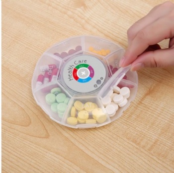 NF-CR-222 Pill Box Organizer with Timer (7-Days)