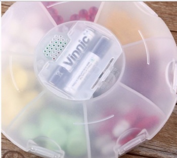 NF-CR-222 Pill Box Organizer with Timer (7-Days)